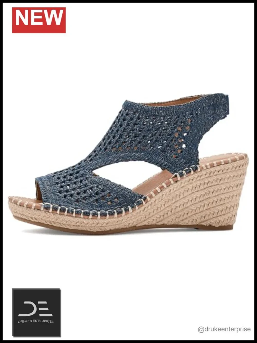 Women's Suede Wedge Sandals Peep Toe Ankle Strap Espadrille Inspired Comfort